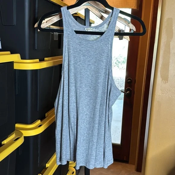 Free People Intimately Long Beach Tank Top Grey Size XL - Picture 3 of 7